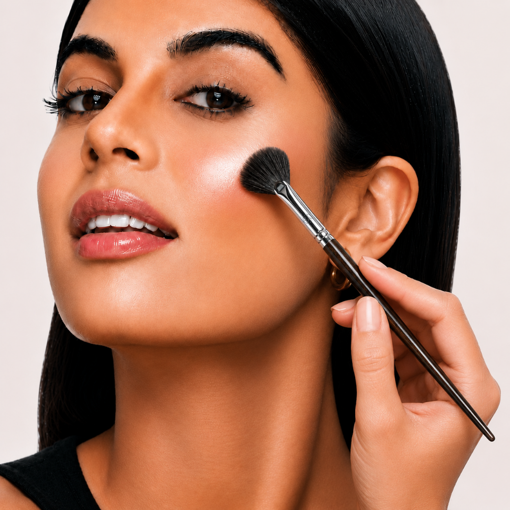 Cọ Quạt Highlight Và Má Hồng Lông Mềm BH Cosmetics Fan Highlighter Brush BH519